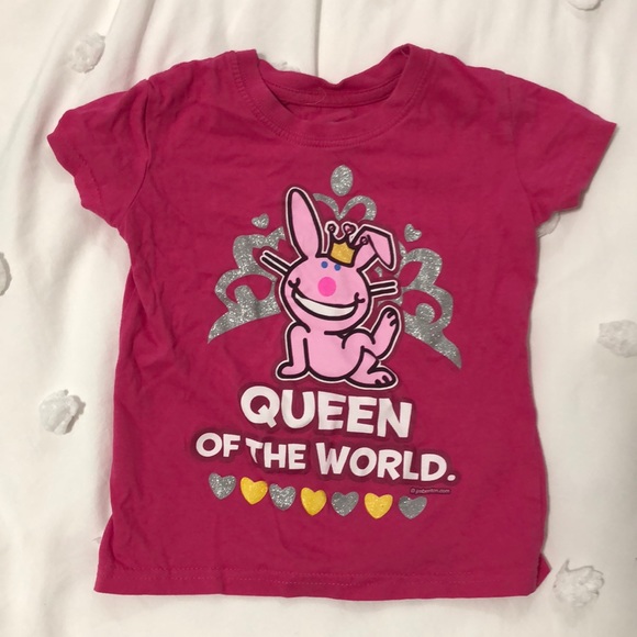 4T “ queen of the world” happy bunny tee - Picture 1 of 3